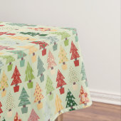 VINTAGE CHRISTMAS TREE tablet Tafelkleed (Voorbeeld)