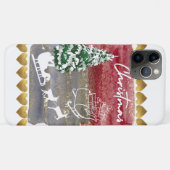 Vintage Christmas Trees  Case-Mate iPhone Case (Achterkant (horizontaal))
