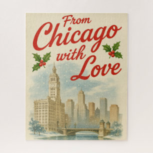Vintage Christmas - uit Chicago met liefde Legpuzzel