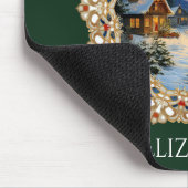 Vintage Christmas Village Doily Muismat (Hoek)