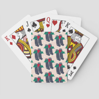 Vintage Christmas Wall Art Pokerkaarten