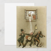 Vintage Christmas warm water Feestdagenkaart (Voorkant / Achterkant)