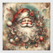 Vintage Christmas Window Cling Raamsticker (Vel)