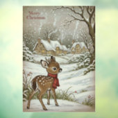 Vintage Christmas Window Cling Raamsticker (Vel 3)