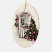 Vintage Christmas Window Lights Ornament (Links)