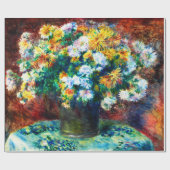 Vintage Chrysanthema van Pierre-Auguste Renoir Cadeaupapier (Vlak)