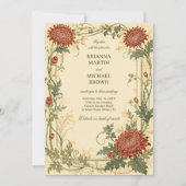 Vintage Chrysanthemum Botanisch Kaart (Voorkant)