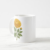 Vintage chrysanthemum koffiemok (Voorkant links)