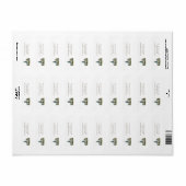 Vintage Church Blue Steeple Etiket (Full Sheet)