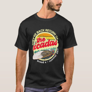Vintage Cicada Ze zijn terug Keren van Cicada's 20 T-shirt