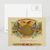 Vintage Cigar Box Label Briefkaart 88 (Voorkant / Achterkant)