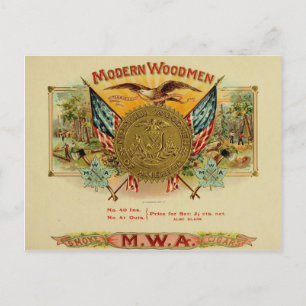Vintage Cigar Box Label Briefkaart 88