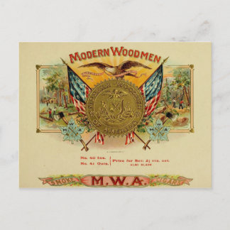 Vintage Cigar Box Label Briefkaart 88