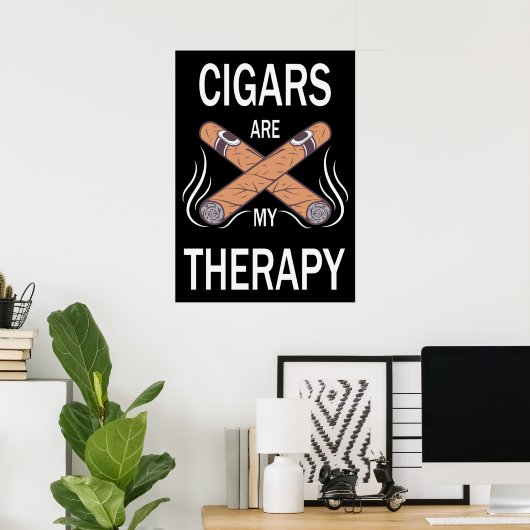 Vintage Cigar Poster (Thuiskantoor)