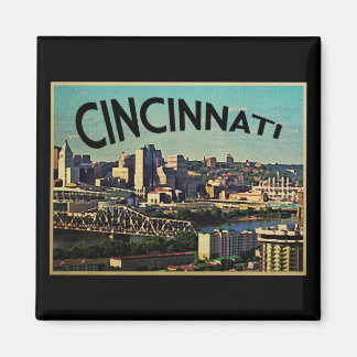 Vintage Cincinnati Skyline Magneet
