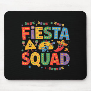 Vintage cinco de mayo Mexicaanse feest squad vrouw Muismat