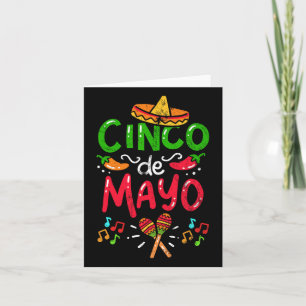Vintage Cinco De Mayo Mexico Kaart