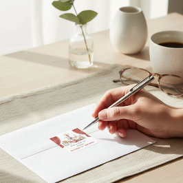 Vintage Circus Animals Red Drapes 1st Birthday Vierkante Sticker