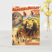 Vintage: circus Barnum & Bailey - Kaart (Gele Bloem)