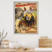 Vintage: circus Barnum & Bailey - Poster (Keuken)