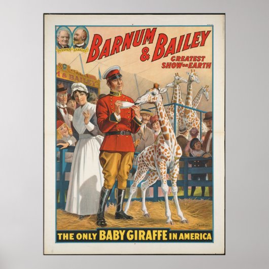 Vintage: circus Barnum & Bailey - Poster (Voorkant)