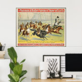 Vintage: circus Barnum & Bailey - Poster (Thuiskantoor)