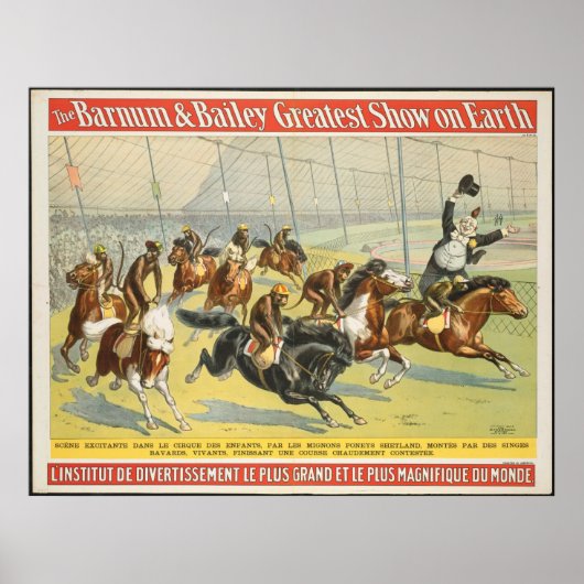 Vintage: circus Barnum & Bailey - Poster (Voorkant)