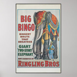 Vintage: circus Barnum & Bailey - Poster