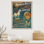 Vintage: circus Barnum & Bailey - Poster (Keuken)