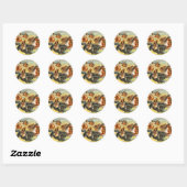 Vintage: circus Barnum & Bailey - Ronde Sticker (Vel)