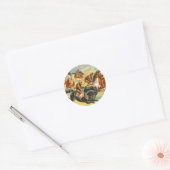 Vintage: circus Barnum & Bailey - Ronde Sticker (Envelop)