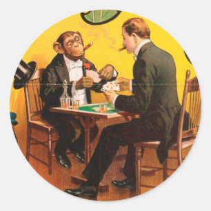 Vintage: circus Barnum & Bailey - Ronde Sticker