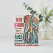 VINTAGE : circus Barnum en Bailey - Briefkaart (Staand voorkant)