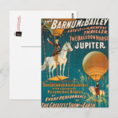 VINTAGE : circus Barnum en Bailey - Briefkaart (Voorkant / Achterkant)
