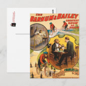 VINTAGE : circus Barnum en Bailey - Briefkaart (Voorkant / Achterkant)