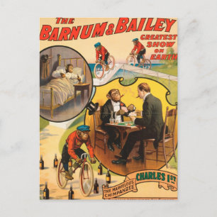Vintage : circus Barnum en Bailey - Briefkaart