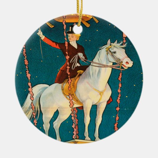Vintage : circus Barnum en Bailey - Keramisch Ornament (Voorkant)