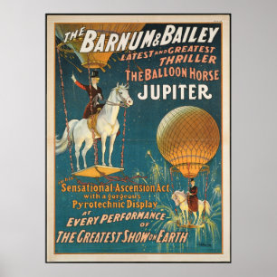 Vintage : circus Barnum en Bailey - Poster