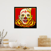 Vintage Circus Clown Poster (Keuken)