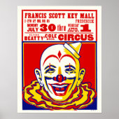 Vintage Circus Kaart Poster (Voorkant)