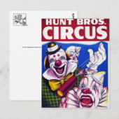 Vintage Circus Poster Briefkaart (Voorkant / Achterkant)