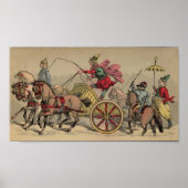 Vintage Circus Procession Poster (Voorkant)