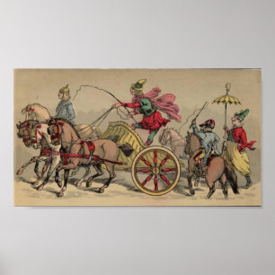 Vintage Circus Procession Poster