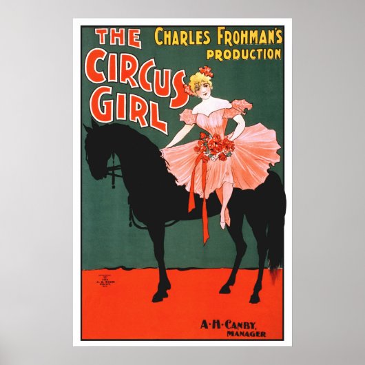 Vintage circus retro classic entertainment poster (Voorkant)