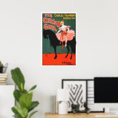 Vintage circus retro classic entertainment poster (Thuiskantoor)