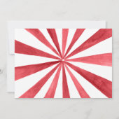 Vintage Circus | Uitnodiging voor verjaardagsfeest (Achterkant)