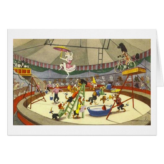 Vintage - Circus van honden (Voorkant Horizontaal)