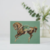 vintage circuspaard briefkaart (Staand voorkant)