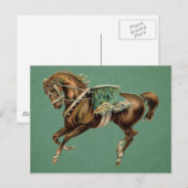 vintage circuspaard briefkaart (Voorkant / Achterkant)