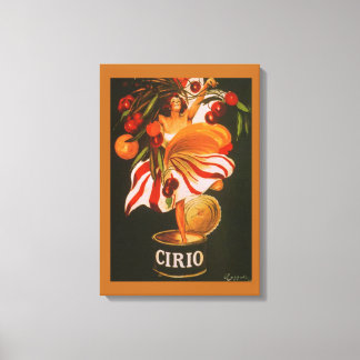 Vintage Cirio Cherries Italiaans Canvas Afdruk